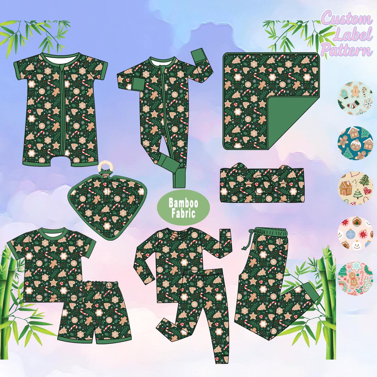 Eco-friendly bib set manufactured in China, designed for durability and sustainability. Perfect for wholesale and direct factory sourcing.