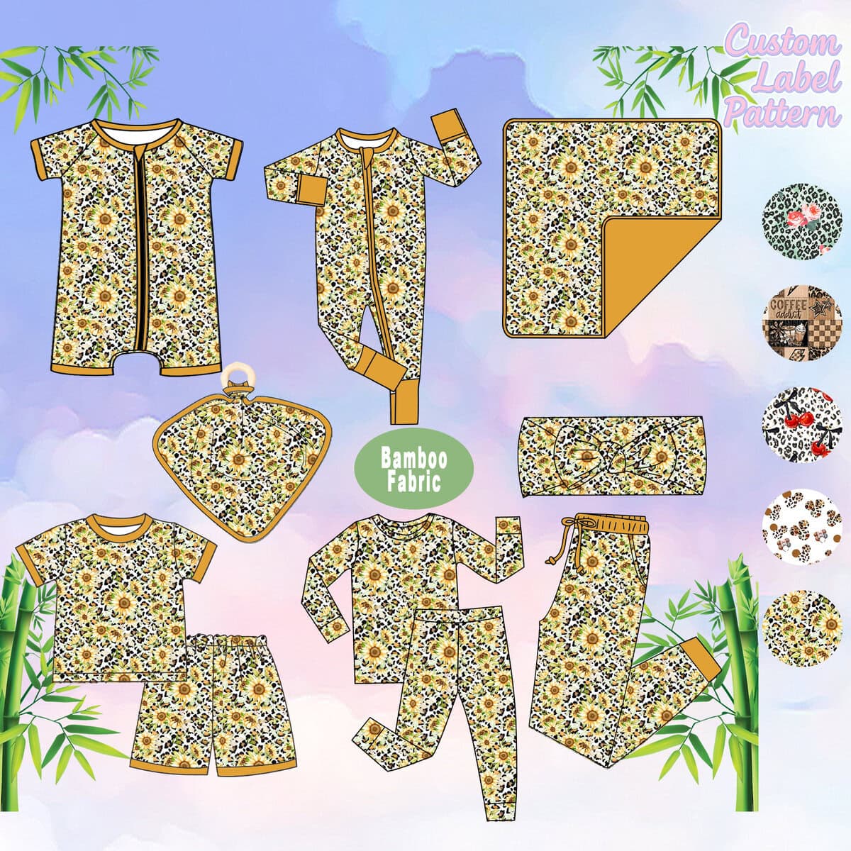 Eco-friendly bib set manufactured in China, factory direct design for sustainable and high-quality baby essentials.