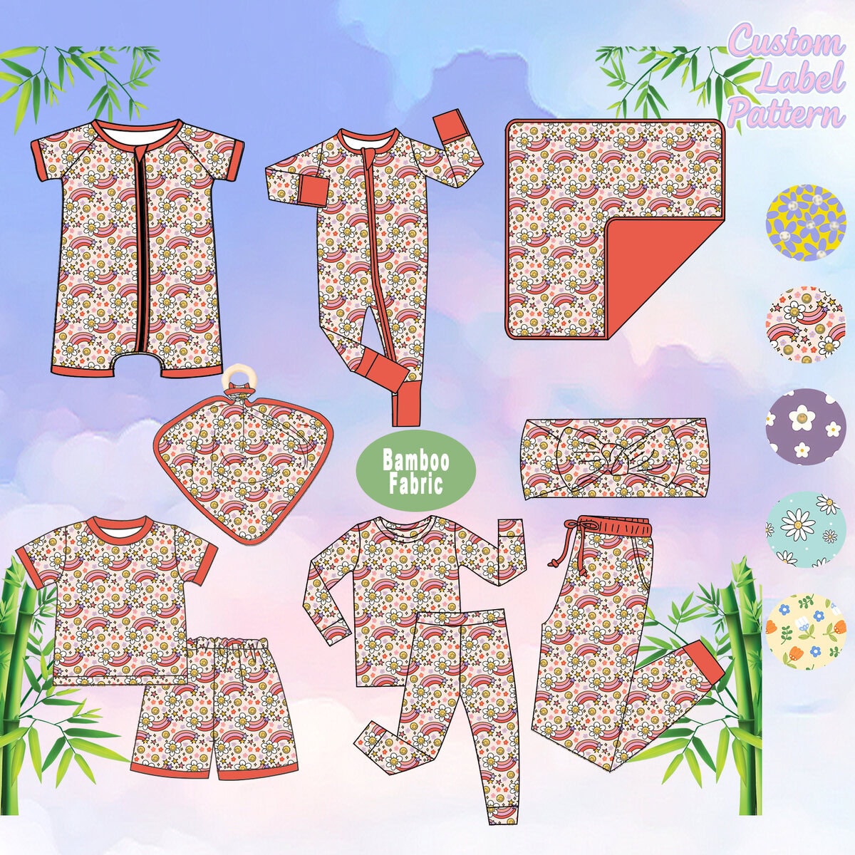 Eco-friendly bib set manufactured in China, designed for durability and sustainability, ideal for factory direct bulk orders.
