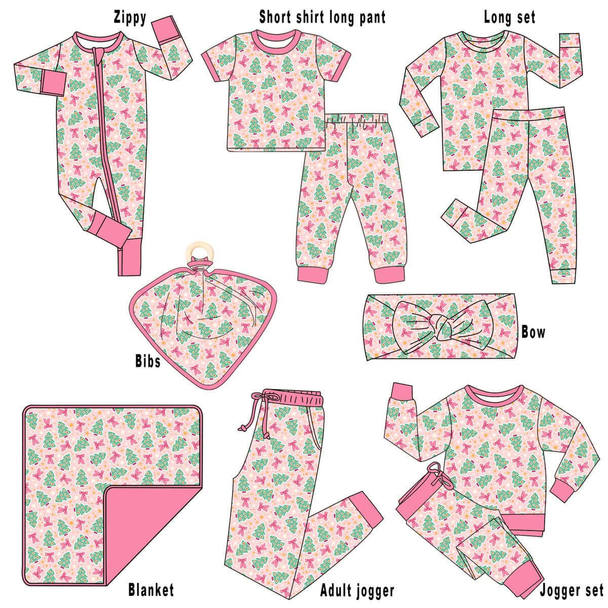 Custom OEM bib set from low MOQ wholesale supplier for businesses seeking quality and affordability.