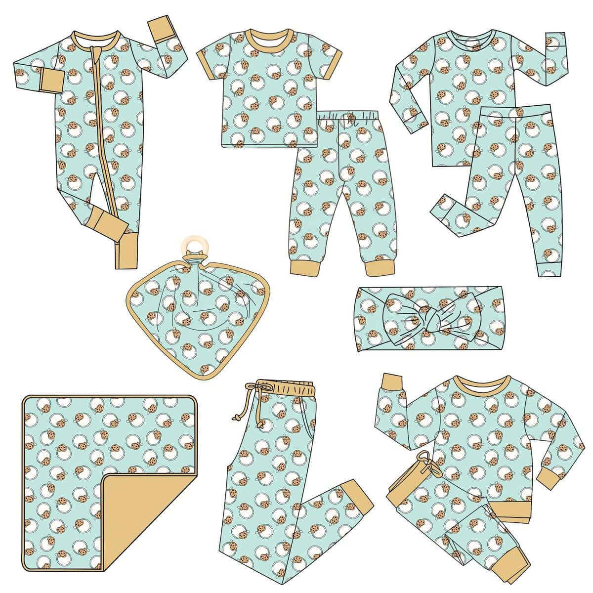 Soft cotton baby pajama perfect for bulk orders; ideal private label option for customized baby wear collections.