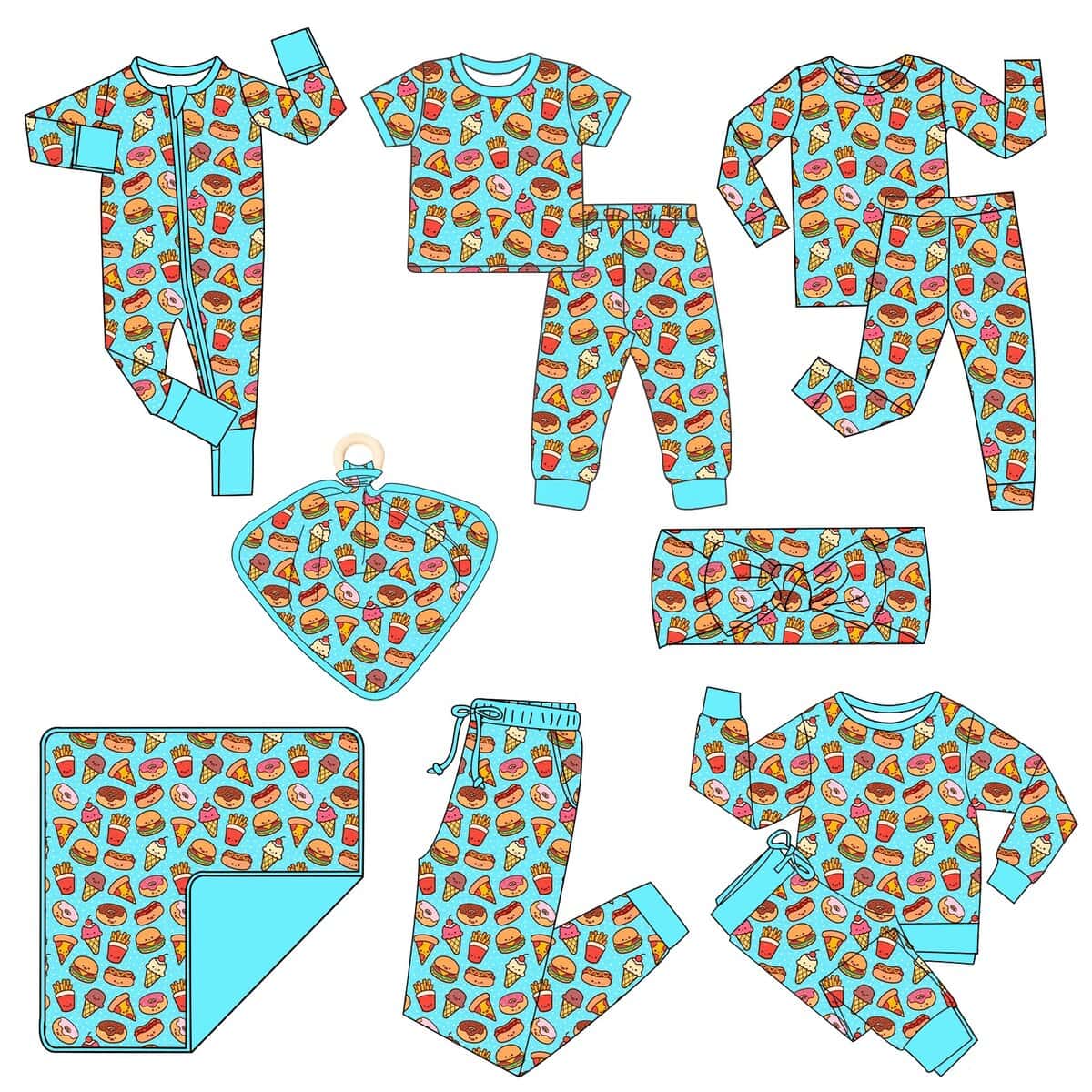 Bulk baby pajama private label options for wholesale orders, featuring premium-quality baby wear ideal for retailers and distributors.